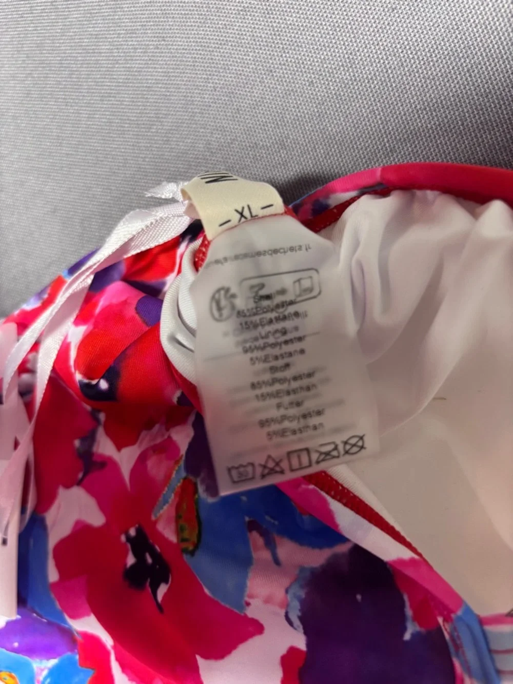 Floral one‎ piece Tummy control Swimsuit & Cover-Up Skirt – Matching Set Size XL